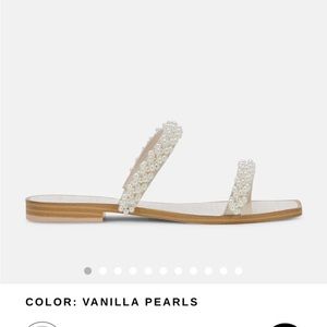 Dolce Vita Ivee Vanilla Pearl Sandals 8.5